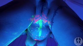4k striptease twerk avatar light effect rgb body painting