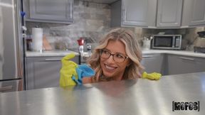Lucky dude fucks sexy housewife and her stepdaughter