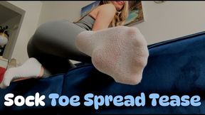 Sock Toe Spread Tease
