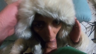 MilfyCalla- Face fuck while wearing white fur coat and ugg boots 208