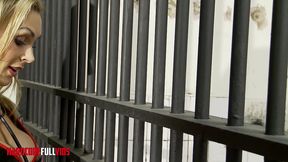 a horny inmate provides a dna sample to beauty milf.