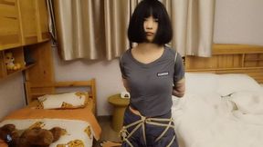 New model audition - Chinese style five flowers tied with gag (Chinese model JiLa)