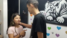 My Stepbrother Won't Let Me Do My Homework and Fucks Me Until He Cums