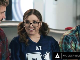 MODERN-DAY SINS - Nasty Teen Leana Lovings Has Sneaky Sex With Stepdad's Buddies Behind His Back