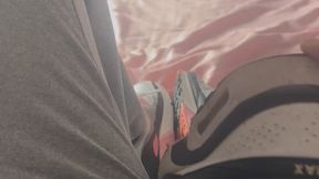 BW black Airmax 90 sneakers having some pleasure