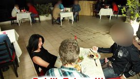PUBLIC EXTREME!restaurant lick and fuck orgy