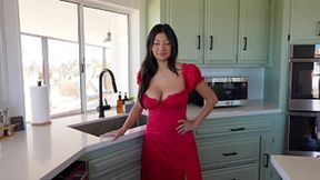 Busty wife cheats on hubby at Thanksgiving &#x2013; huge cumshot - Cami Strella