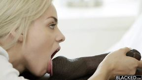 Blonde vixen gets first taste of BBC cock&#x1F32D;, gets pounded mercilessly