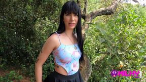 Yenifer Chp - Beautiful Girl Has Sex in the Forest with a Stranger