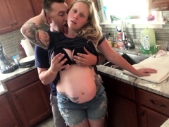 Pregnant wife in desperate need of a hard pussy pounding