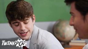 TWINKPOP - Dean Morgxn Thicke Cums To The Sight Of Joey Luke Connors Getting A Blowjob By Joey Mills