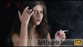 Dark Cigarette Smoking (FHD) - Fetish Art, Big Boobs Cleavage, Cigarette Smoking!
