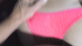 Cuckold Wife Fucking with Pink Sexy Panties at Doggystyle