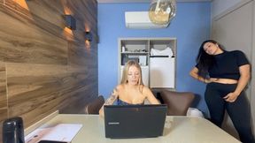 YOUR JOB IS KISS ME PART 1 By KIARA AND LAVINIA PRINCESS CAM BY DANI FULL HD