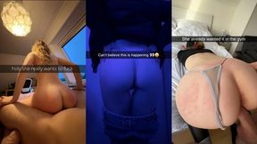 College Sluts' Snapchat X-Rated Booty Tape Featuring Filthy Fucking Flirtations & Fuck Buddies!