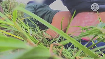 We had a quickie in the woods and then we ended up in the car (very short video)
