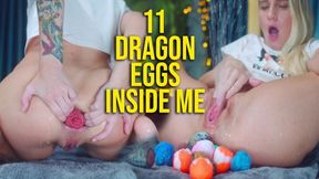 Fisting 11 Easter eggs deep inside my anus, stretched to perfection