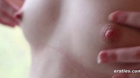 Hairy Redhead Anabelle Rubs Tight Pussy