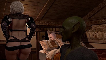 Goblin Pounding Thick Elf Ass Standing