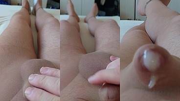 Heiß und Geil allein in einer Feinstrumpfhose
