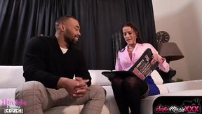 Horny&#x1F975; Sofie Marie Sucks Big Black Cock&#x1F32D; For Multiple Orgasms