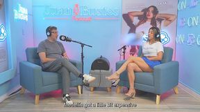 cristina vega webcam latina model smashes her clitoris riding the fuck machine on juan bustos podcast