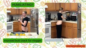 Fitness Blogger HUMILIATED by Butt Crack while Filming - Embarrassed Ass Crack