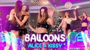 Balloons with Alice & Kissy