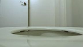 Tiny Human Floating in Giantess Boss Toilet POV 1080 smaller