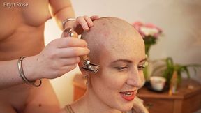 scarlot rose full head shave with eryn rose