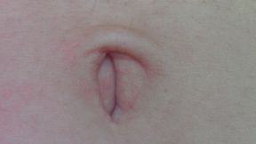 Oily Belly Button Closeup JOI