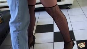 Dirty-Talking Blonde In Stockings & Heels Fucked Hard In Multiple Holes