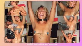 Maelle's Nipples Bondage Domination with ending orgasm