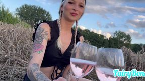 German teen got anal fucked outdoors