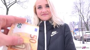 GERMAN SCOUT - YOUNG COLLEGE TEENAGE MARILYN PICKUP AND SCREW AT STREET CASTING - Marilyn sugar