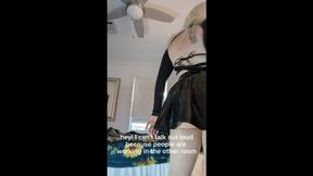 Teasing in nylons