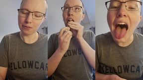 more creative sneaky gag ideas. this time trying to use the tiny elastic bands and suction cups on my tongue ?