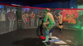 Sarah vs Ricky - Pro Wrestling Match - 4K (MP4)