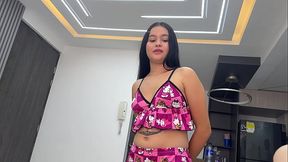 Best friend's stepsister plans a quiet friend gathering with a dirty surprise