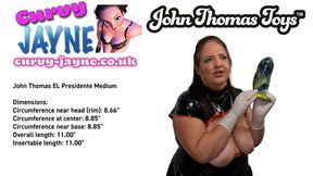 Sissy Delilah got dressed in latex and railed with my John Thomas EL PRESIDENTE Dildo