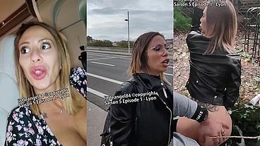 Littleangel84 - S05E01 - Vol hard à Lyon, sodomisée en public