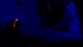 FLUORESCENT WAX IN BLACK LIGHT