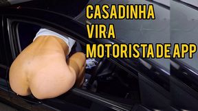 casada e motorista de aplicativo pega passageiro se masturbando por tras!