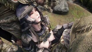 Lustful Luna's Skyrim Monster Compilation one Trolls, Monstrous, and Werebear