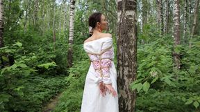 Sofi in the Ethnic dress_Bondage in the forest_Part 2