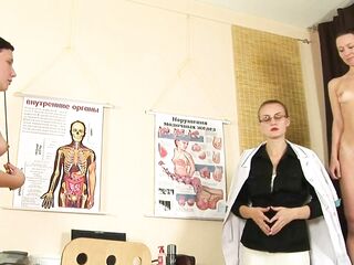 ENF - Humiliating nude gyno exam lessons in nursing school