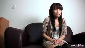 Old dude bangs naive young Japanese chick's tight hole till she screams in ecstasy