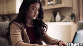 Jealous Asian teen 18+ Craves For Sex And She Got Fucked After Masturbation