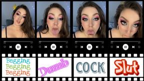 Begging Dumb Cock Slut (480MP4)
