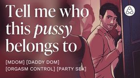 Crushing on daddy's thick cock&#x1F346;, I sneak off to get pounded by erotic audio in [mdom] darkness